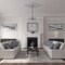 Ekena Millwork Piedmont Ceiling Medallion (Canopies up to 6 1/2"), 67 1/8"W x 48 5/8"H x 1 7/8"P, Ultra Pure White CM67PEUWF - alternate 2